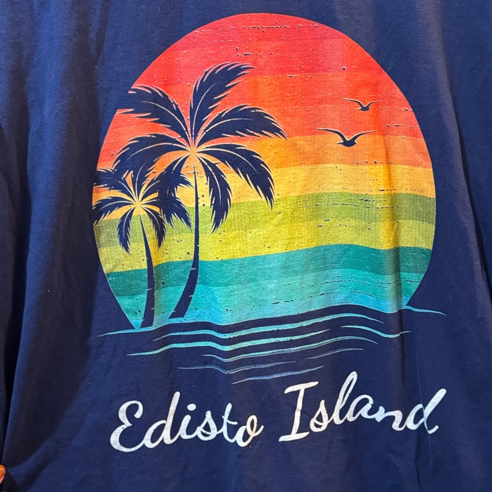 Port and Company Rainbow Graphic Tee